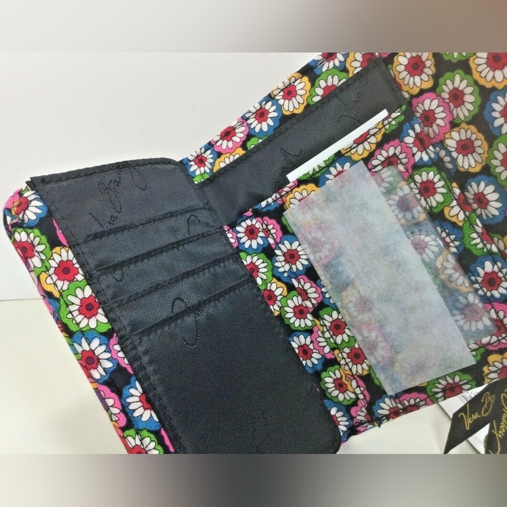 Vera Bradley Multi Color Floral Symphony In The Hue Tri-Fold Wallet - NWOT! - Picture 4 of 5